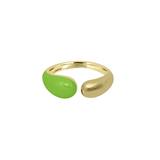 Pebble Pop Rings  〰️  Bright Green