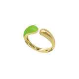 Pebble Pop Rings  〰️  Bright Green