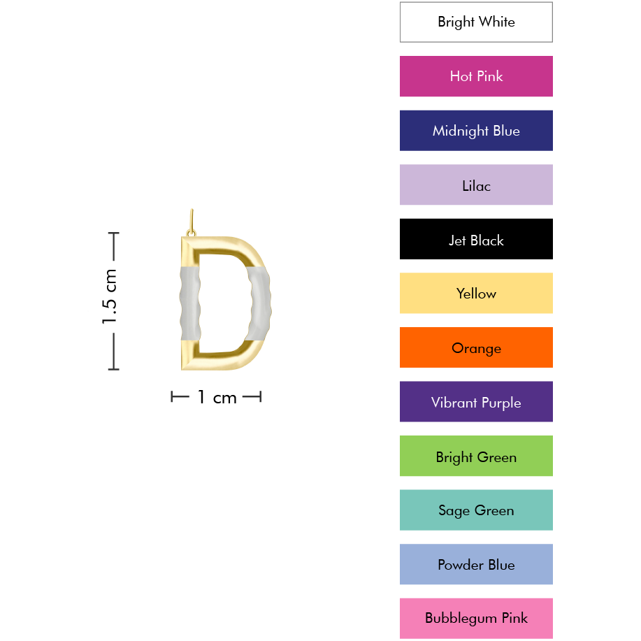 Small Pop Initial With Anchor Chain