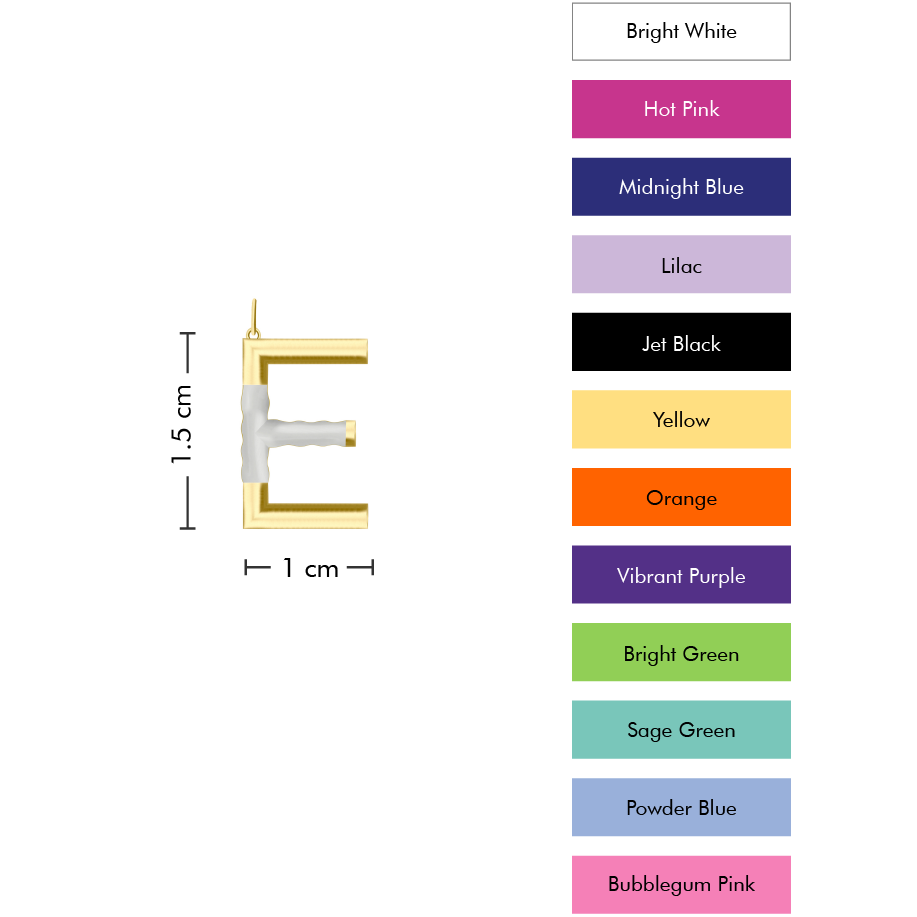 Small Pop Initial With Anchor Chain