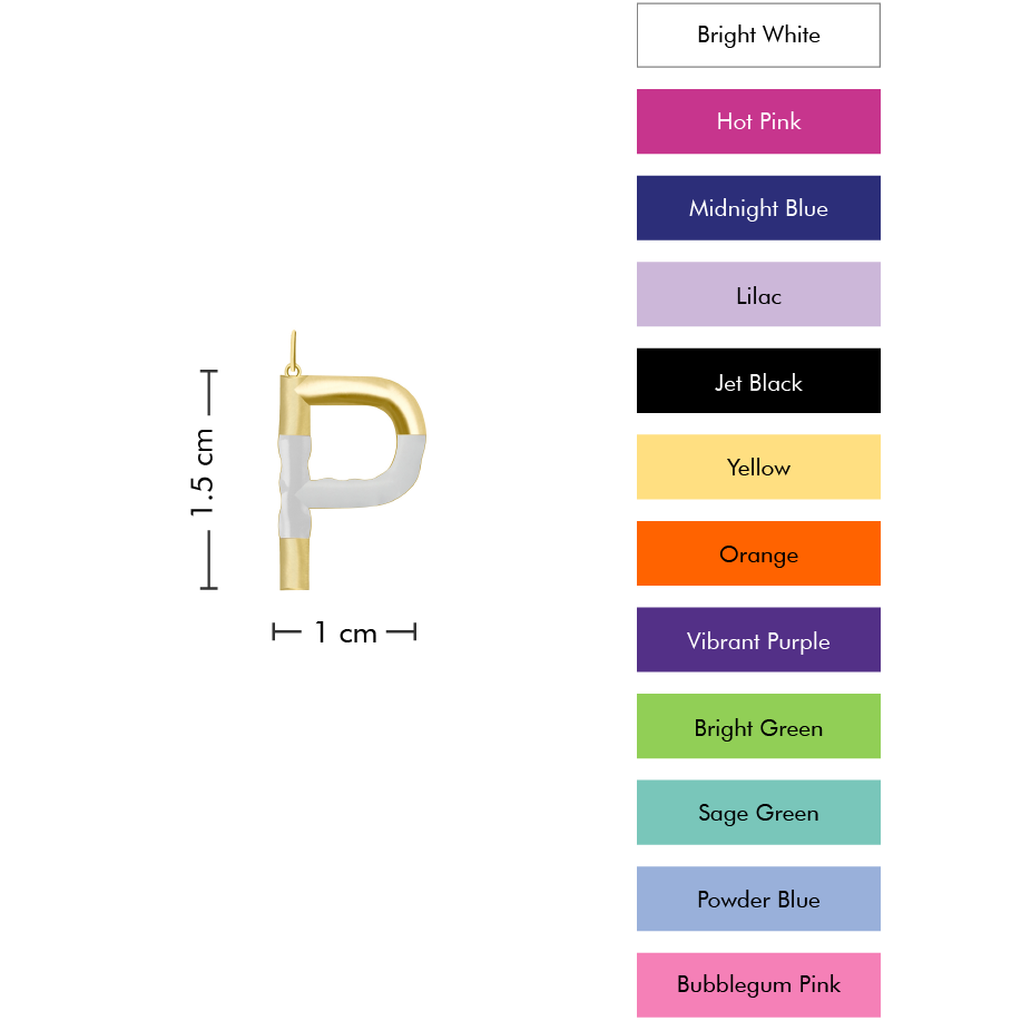 Small Pop Initial With Anchor Chain