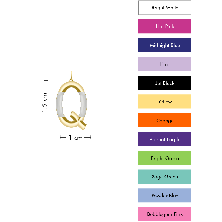 Small Pop Initial With Anchor Chain