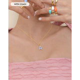 Small Pop Initial With Anchor Chain