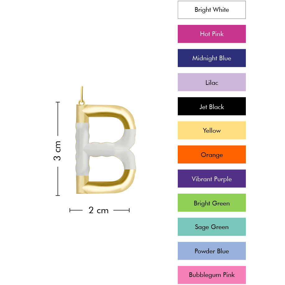XL Pop Initial with Anchor Chain
