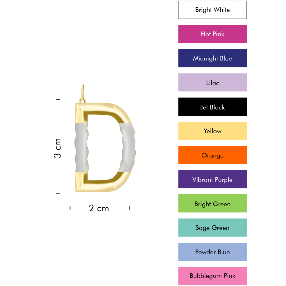 XL Pop Initial with Anchor Chain