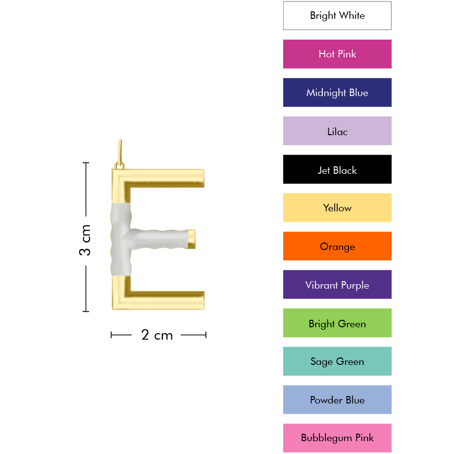 XL Pop Initial with Anchor Chain