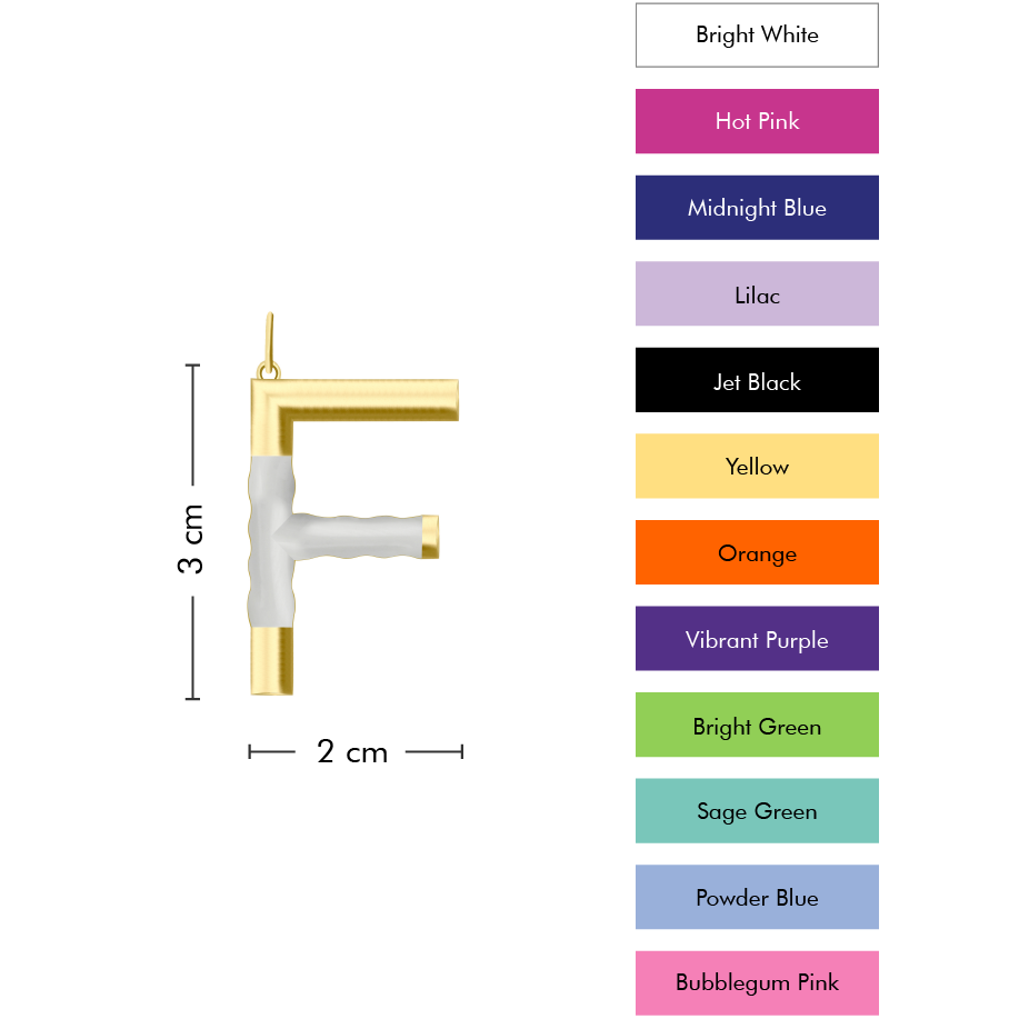 XL Pop Initial with Anchor Chain