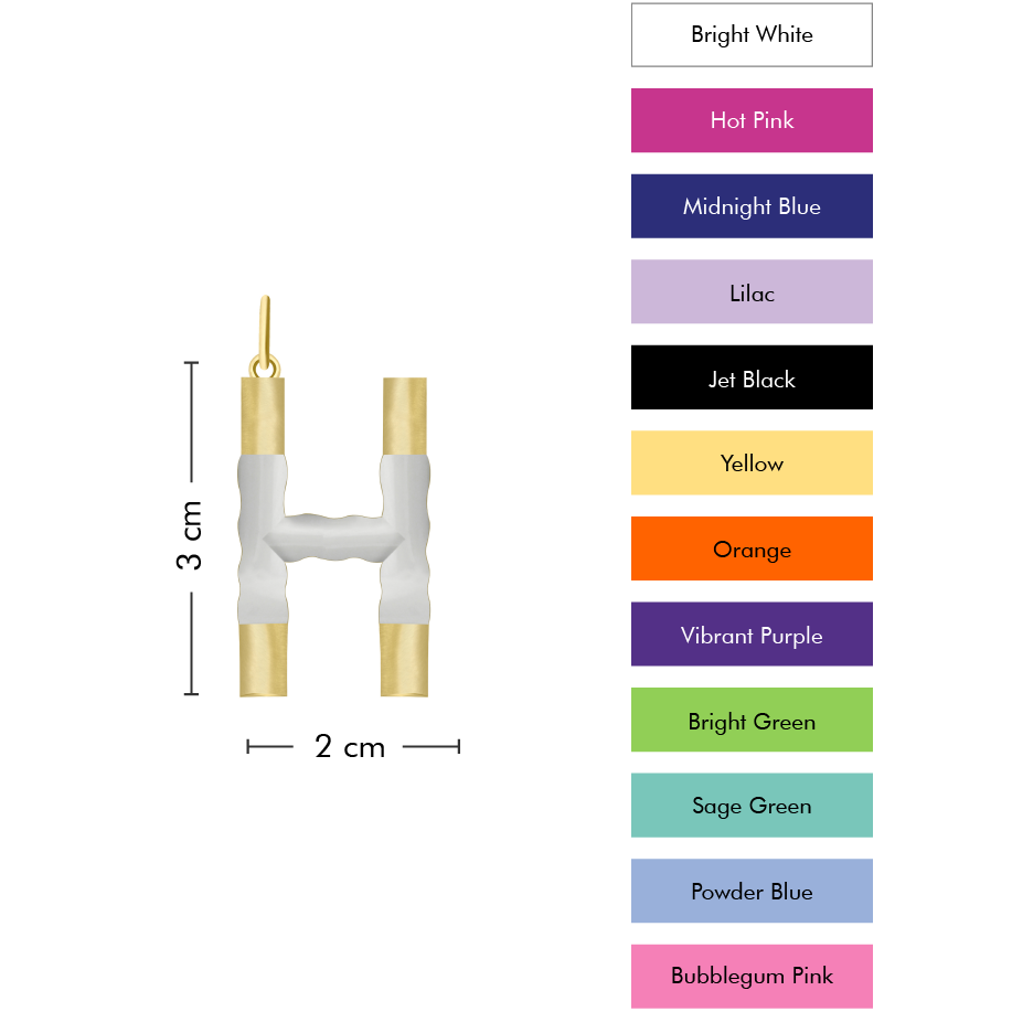 XL Pop Initial with Anchor Chain