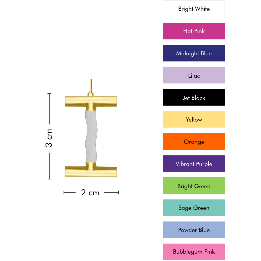 XL Pop Initial with Anchor Chain