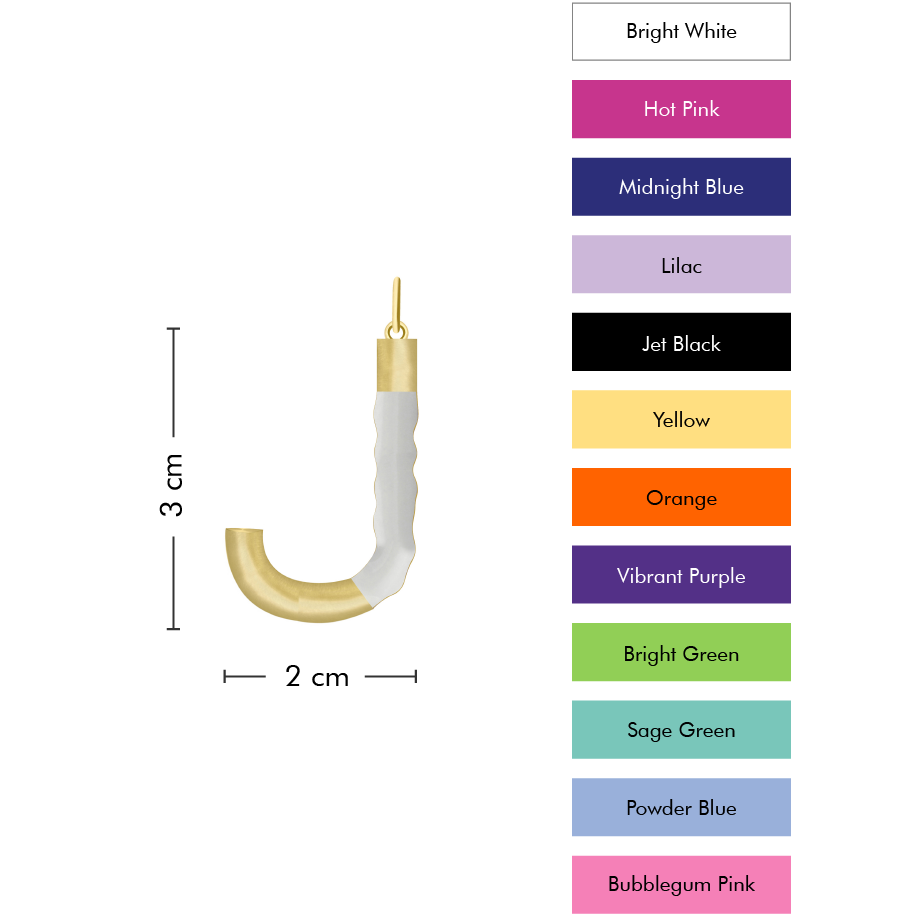 XL Pop Initial with Anchor Chain