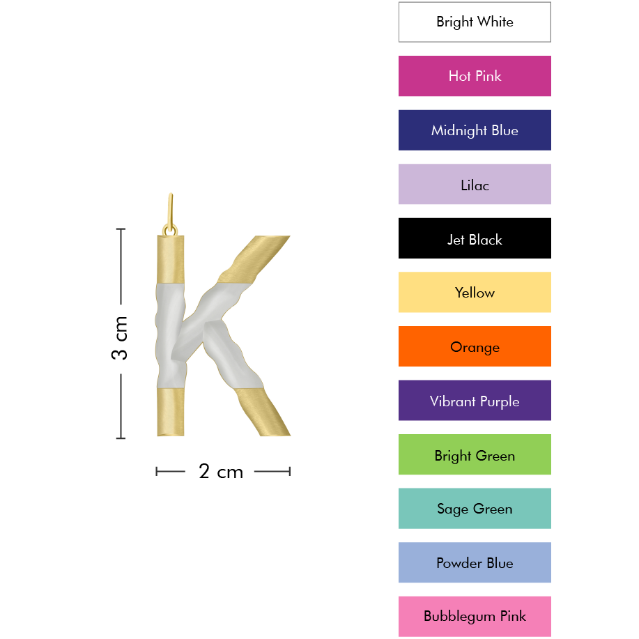XL Pop Initial with Anchor Chain