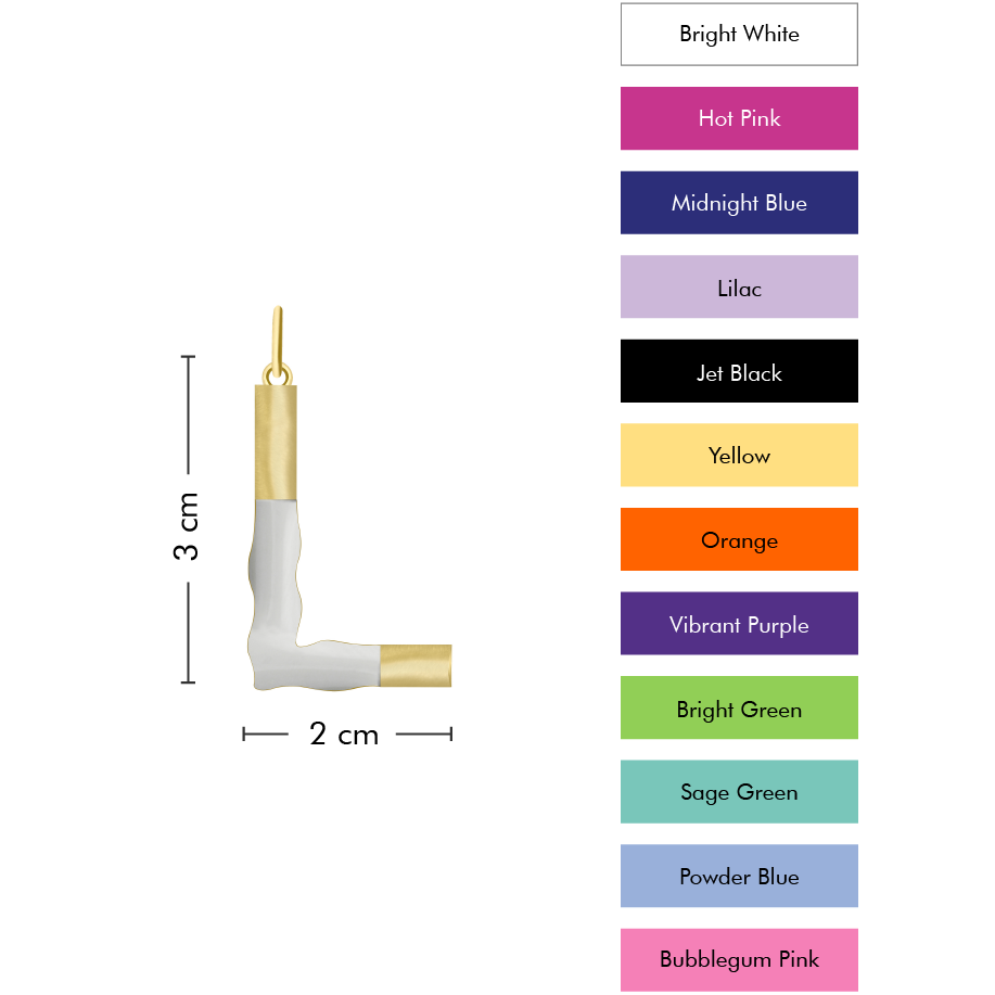 XL Pop Initial with Anchor Chain