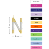 XL Pop Initial Without Chain - Enamel on Brass