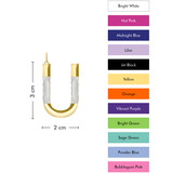 XL Pop Initial Without Chain - Enamel on Brass