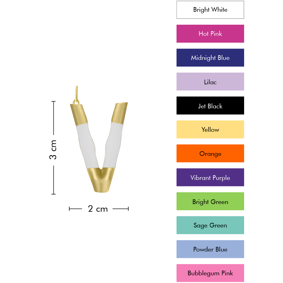 XL Pop Initial with Anchor Chain