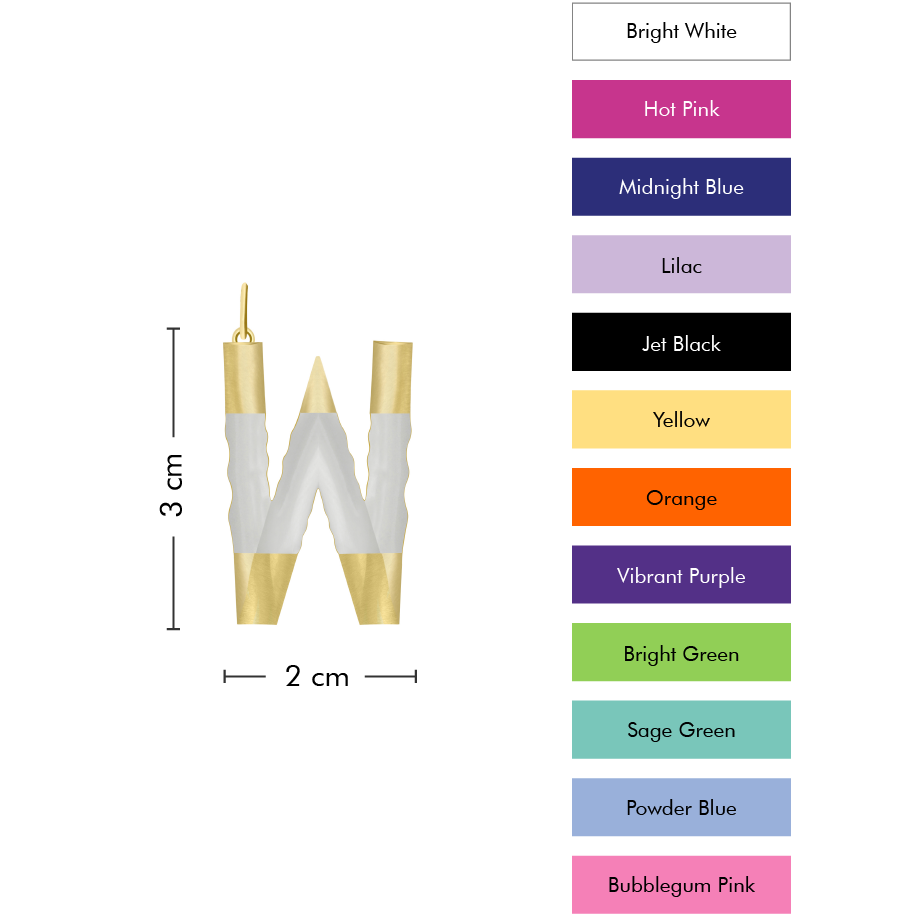XL Pop Initial with Anchor Chain