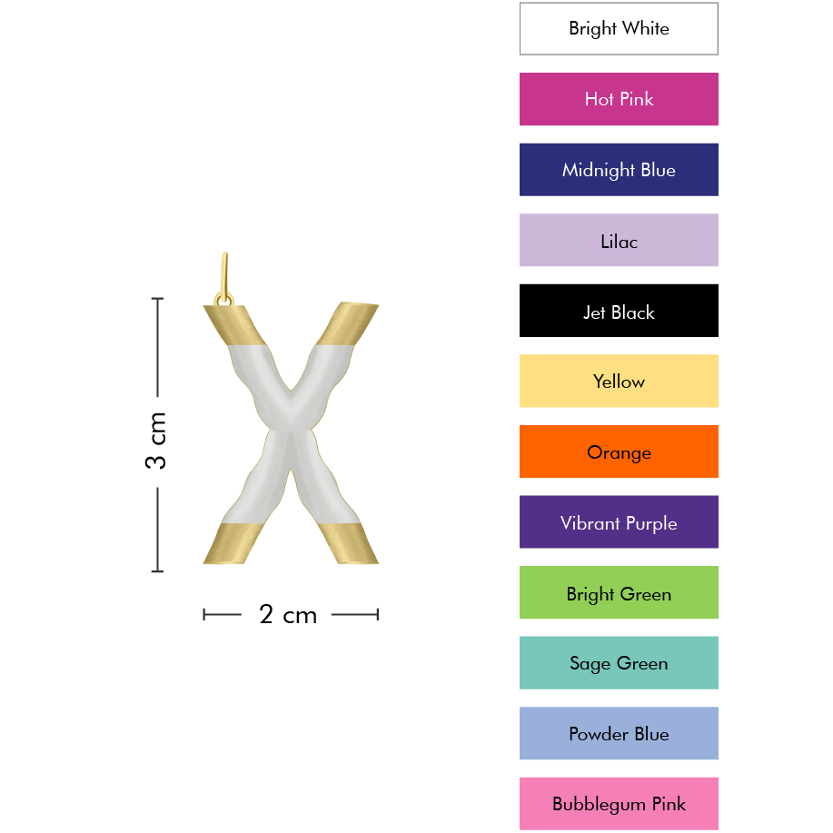 XL Pop Initial with Anchor Chain