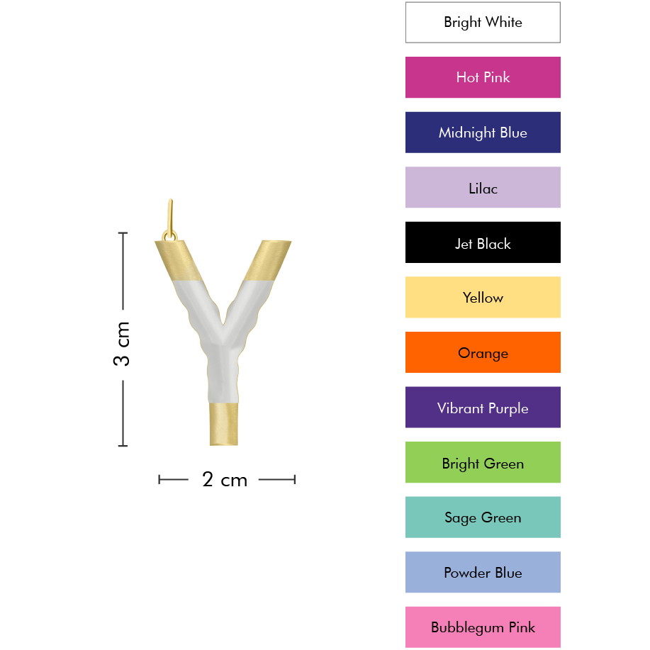 XL Pop Initial with Anchor Chain