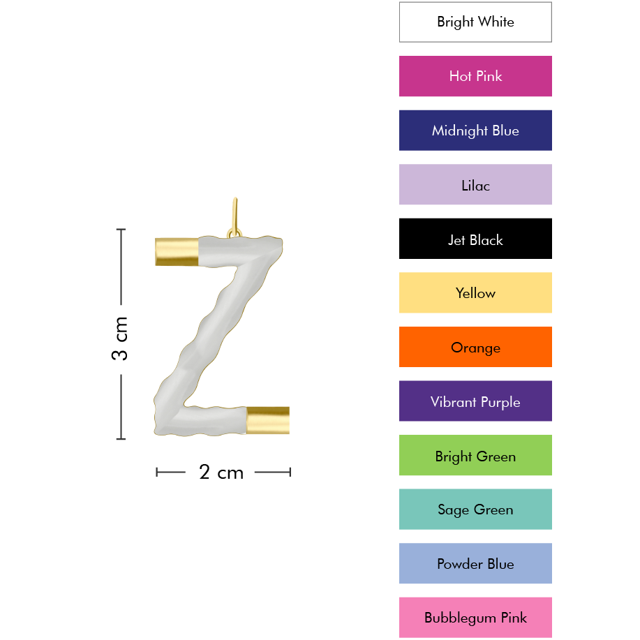 XL Pop Initial with Anchor Chain
