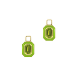 Faceted Octagon Single Charm with Chain