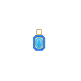 Faceted Octagon Single Charm with Chain
