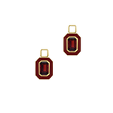 Faceted Octagon Single Charm with Chain