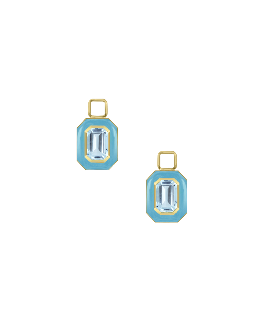 Faceted Octagon Charm (Pair)