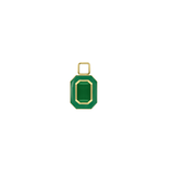 Faceted Octagon Single Charm with Chain