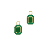 Faceted Octagon Single Charm with Chain