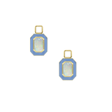 Faceted Octagon Single Charm with Chain