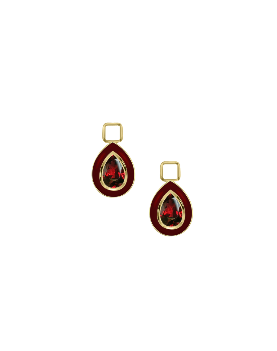 Faceted Drop Charm (Pair)