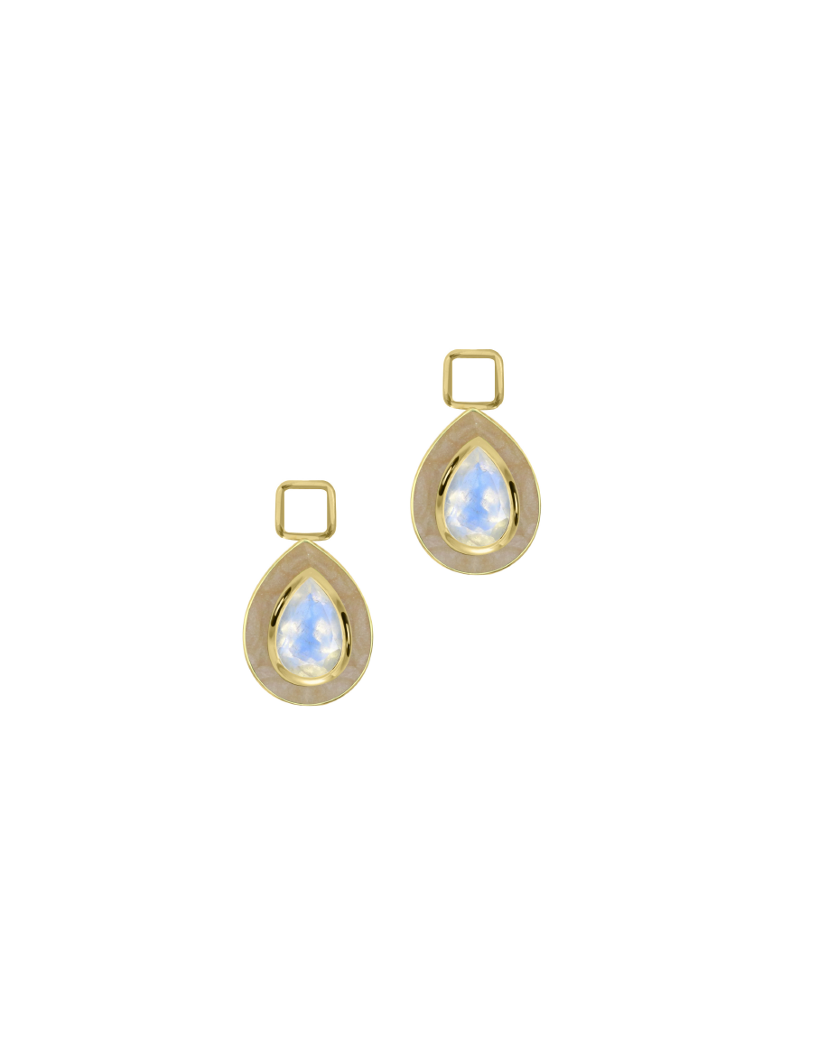Faceted Drop Charm (Pair)