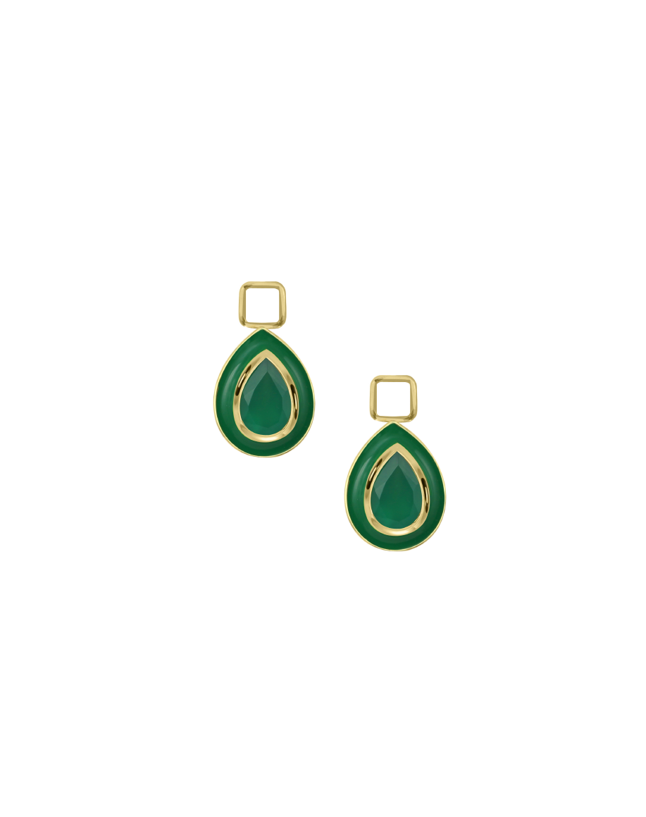 Faceted Drop Charm (Pair)