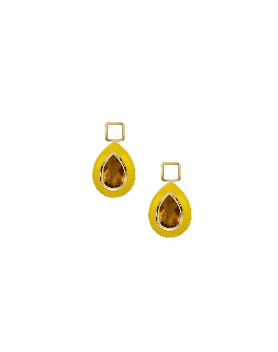 Faceted Drop Charm (Pair)