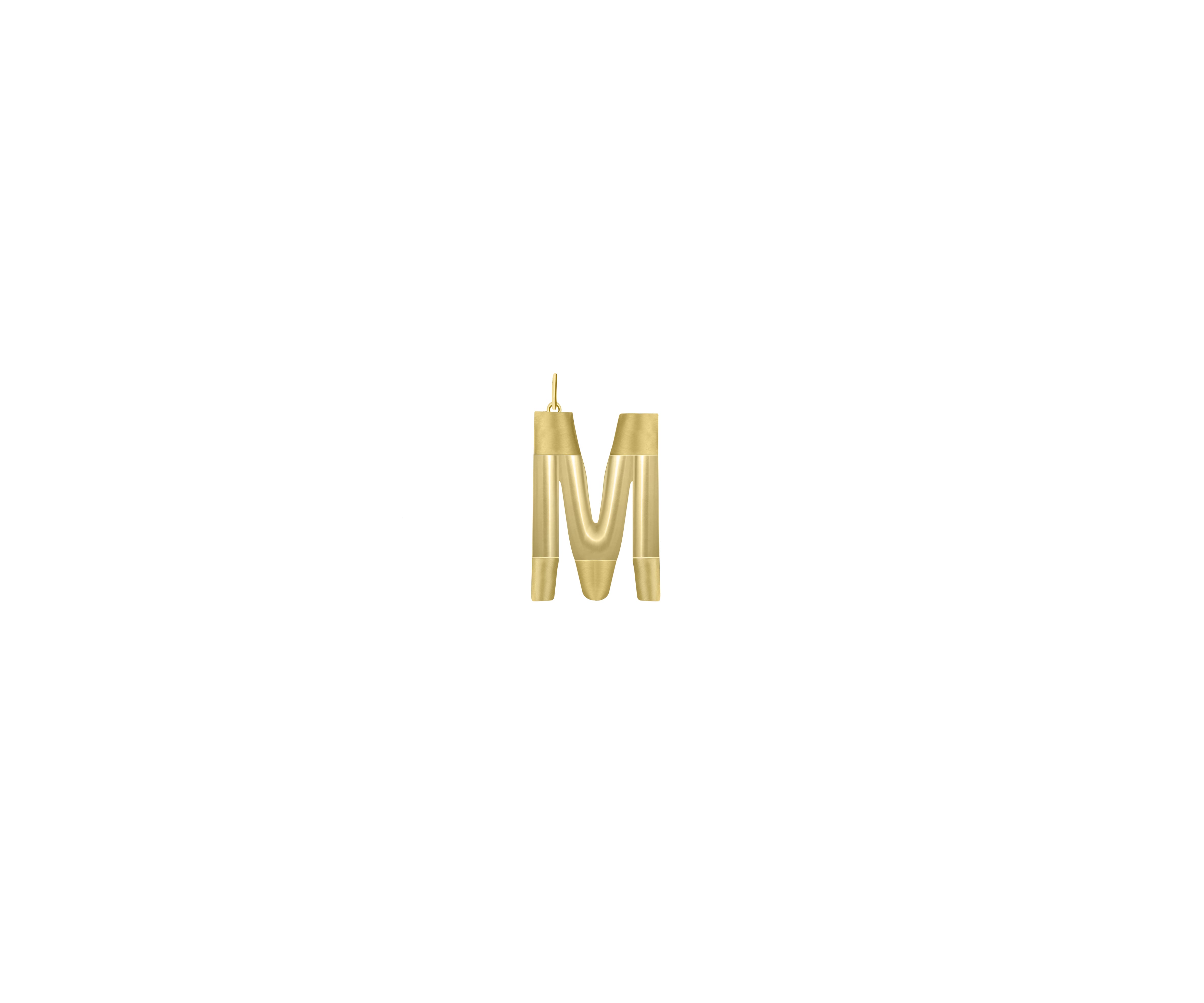 Small Solid Initial with Chain · Brass Only