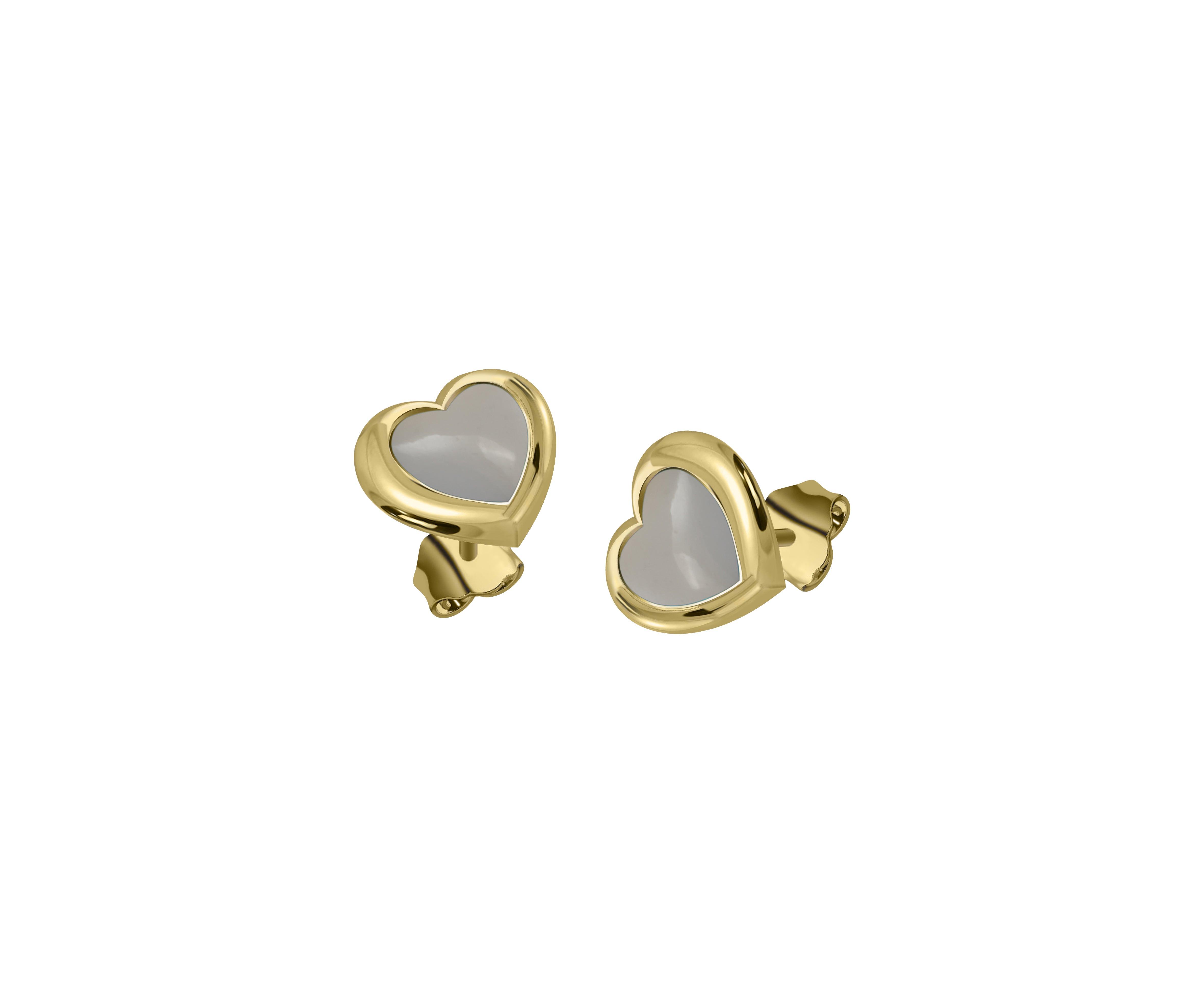 Lovers heart studs