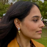 All heart drop earrings