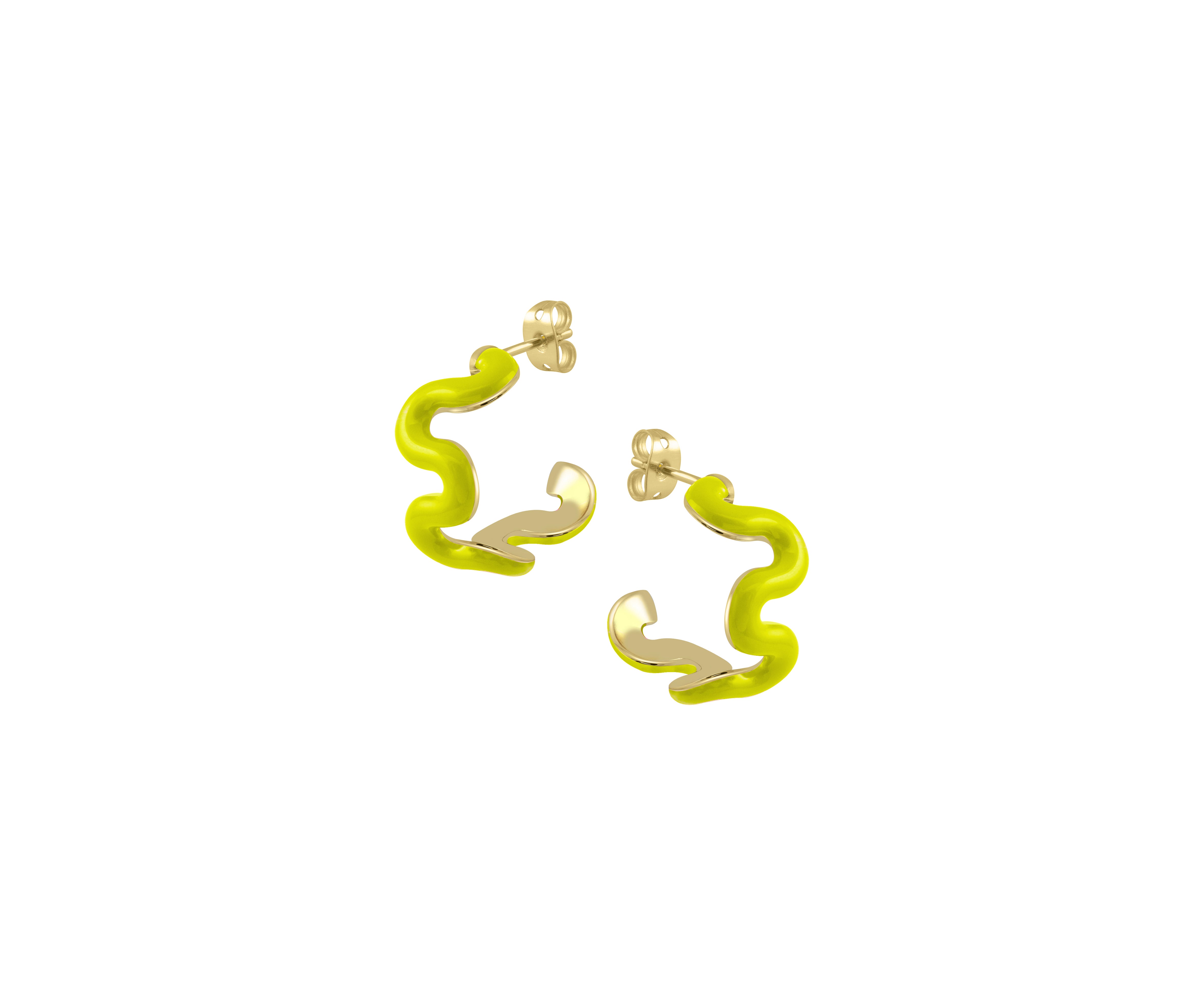 Swirl Enamel Hoops