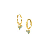 Plain Hoops With Organic Heart
