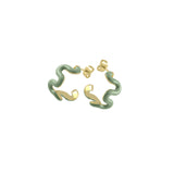 Swirl Enamel Hoops
