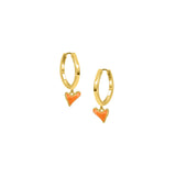 Plain Hoops With Organic Heart