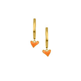Plain Hoops With Organic Heart