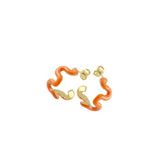 Swirl Enamel Hoops