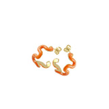 Swirl Enamel Hoops
