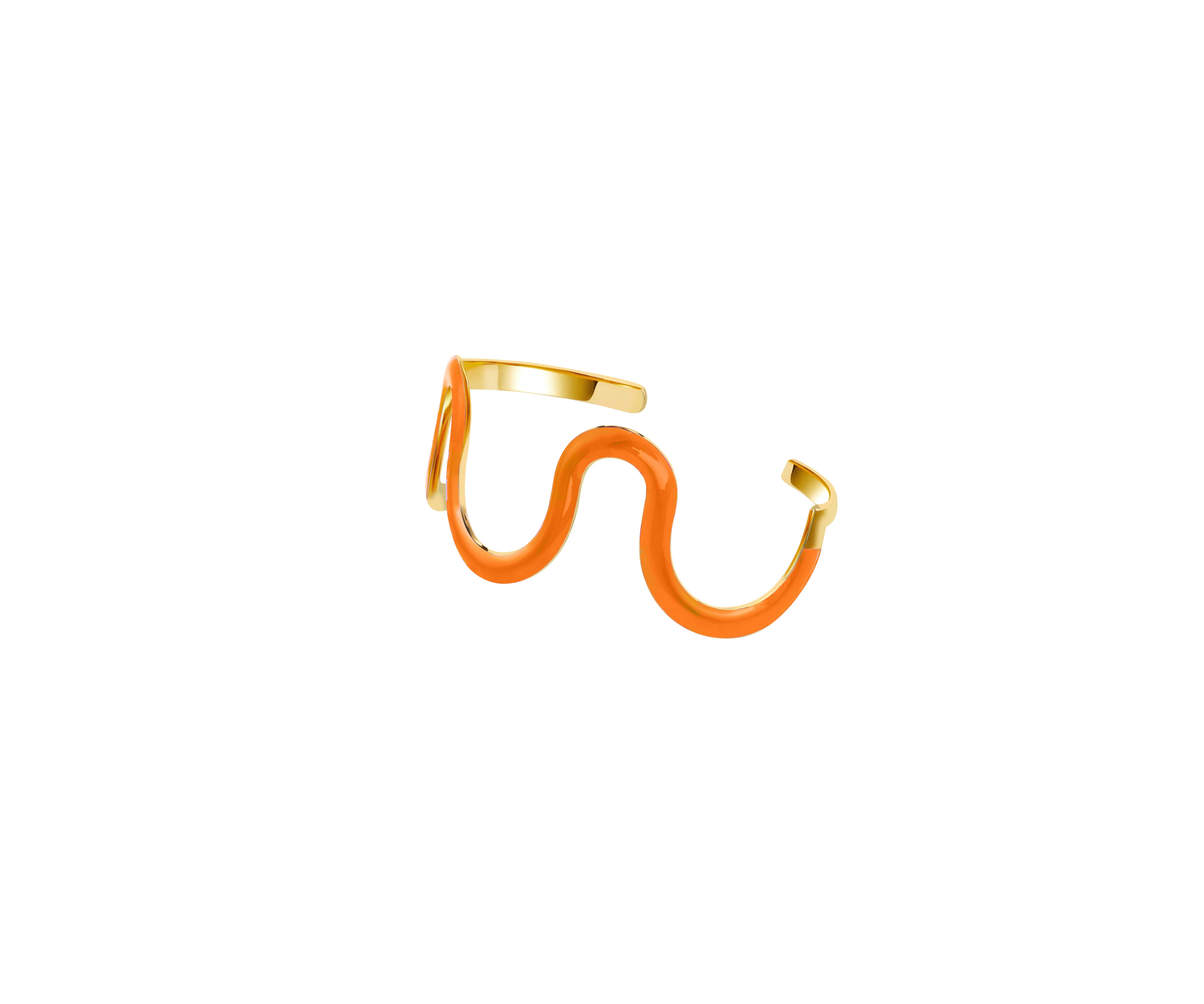 Swirl Enamel Cuff