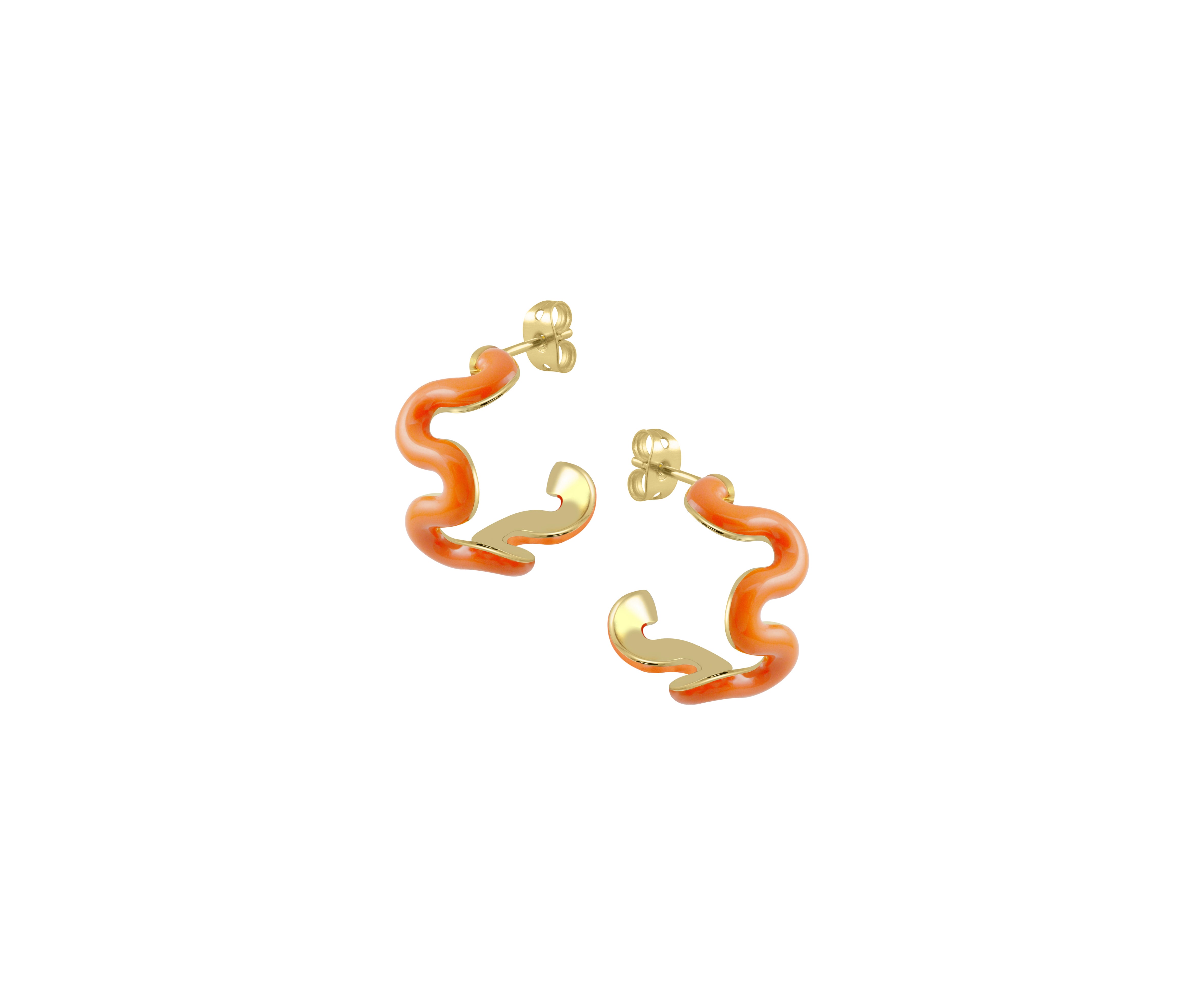 Swirl Enamel Hoops