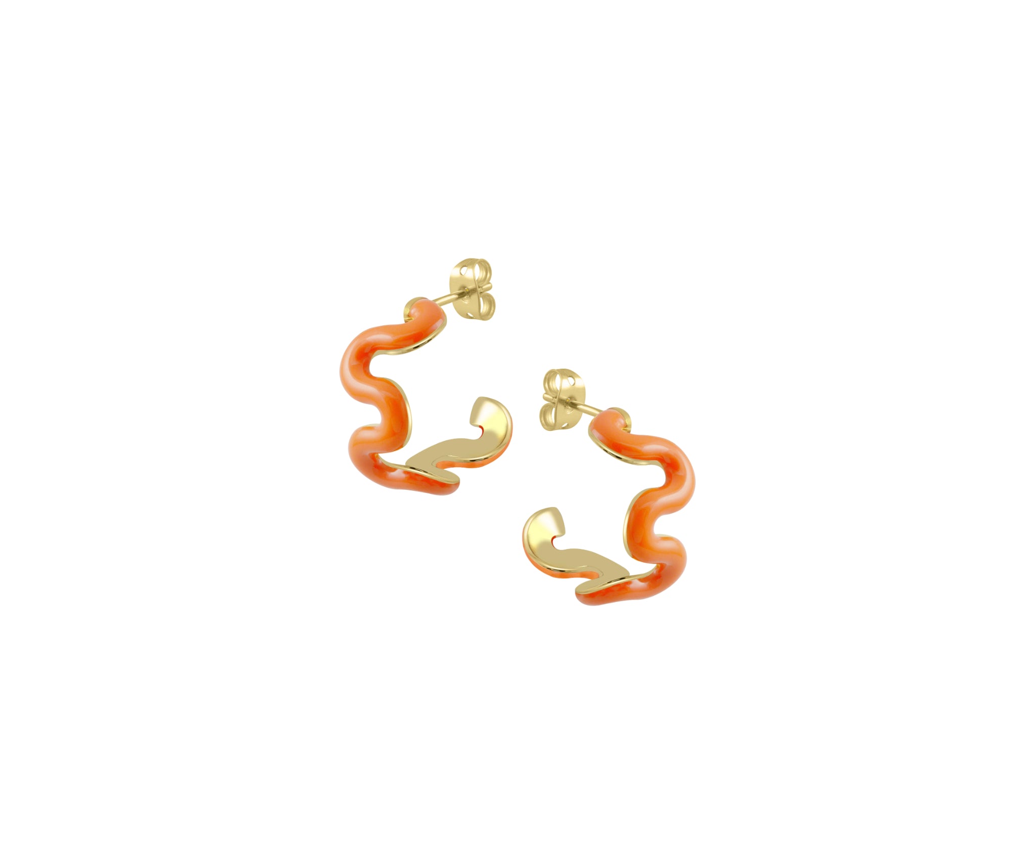Swirl Enamel Hoops