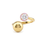 Ripple Enamel Stone Ring