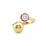 Ripple Enamel Stone Ring