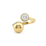 Ripple Enamel Stone Ring